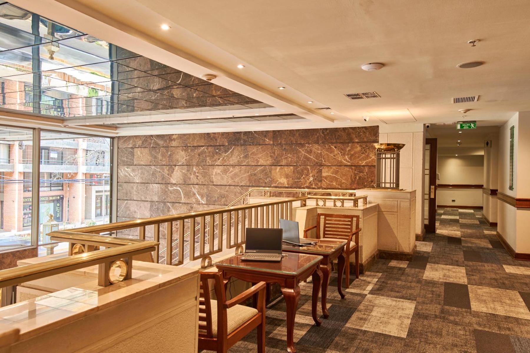 Plaza El Bosque Ebro Hotel Santiago Luaran gambar The library